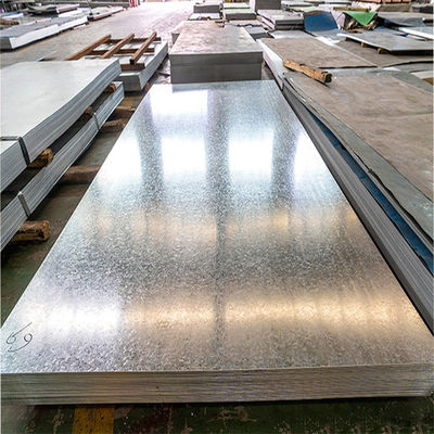 Hot Dip Galvanized Sheet Metal 4x10 4x8 Thickness 0.5mm 1mm 1.5mm Zinc Coated Steel Sheet